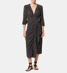 Robe Daylia ajustée froncée mi-longue Isabel Marant