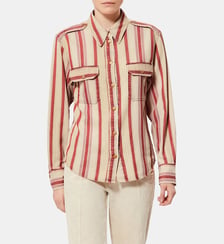 Chemise droite Gelva coton rayé Isabel Marant