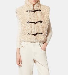 Gilet sans manches Alisa fausse fourrure bouclée Isabel Marant