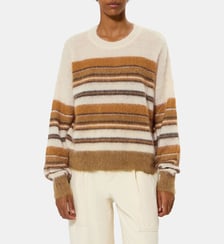 Pull droit Drussell rayures col rond Isabel Marant