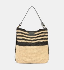 Sac Bayia en raphia et cuir Isabel Marant