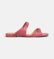 Mules plates Kiana en cuir twisté Michael Kors