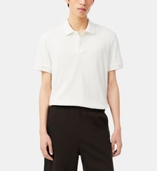 Polo droit en coton stretch rayé ton sur ton Lacoste