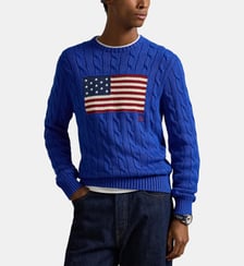 Pull droit signature maille torsadée Polo Ralph Lauren