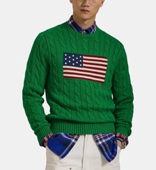 Pull droit signature maille torsadée Polo Ralph Lauren