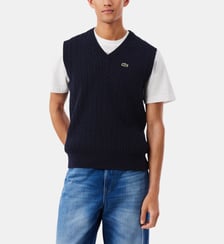 Pull sans manche torsadé Lacoste