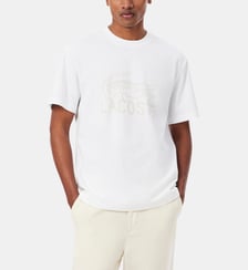 T-shirt ample en coton imprimé signature Lacoste