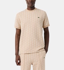 T-shirt en maille jacquard Lacoste