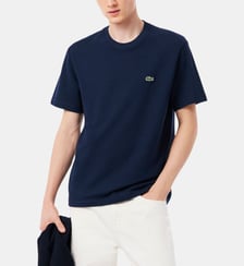 T-shirt en maille Piqué en coton et lin Lacoste