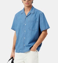 Chemisette en denim coupe boxy Lacoste