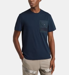 T-shirt droit Malham poche en coton Parajumpers
