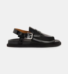 Sandales mocassins cuir Marni