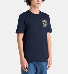 T-shirt droit signature en coton Marni