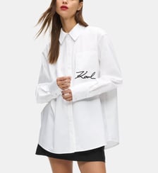 Chemise ample Signature en coton Karl Lagerfeld