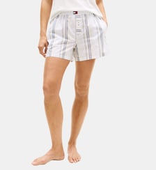 Short de pyjama court en coton signature Tommy Hilfiger