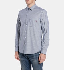 Chemise droite en coton Replay