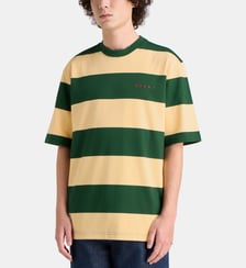 T-shirt oversize rayé signature en coton Marni