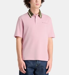 Polo signature en piqué de coton Marni