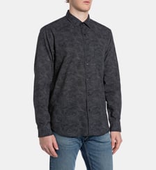 Chemise droite en coton Replay