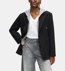 Blazer droit sweat à capuche amovible Karl Lagerfeld