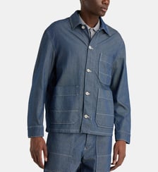 Veste droite surpiqûres coton denim  Replay