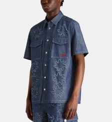 Chemisette oversized motifs usés coton  Marni