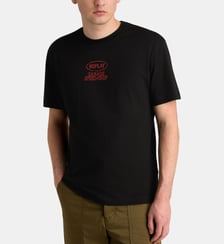 T-shirt droit Garage en coton Replay