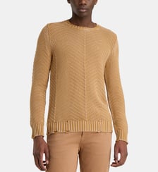 Pull droit délavé maille fantaisie coton Replay