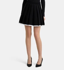 Jupe midi Contrast plissée Karl Lagerfeld