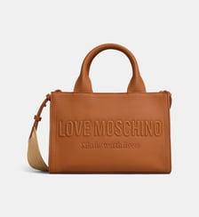 Sac à main signature lisse Love Moschino