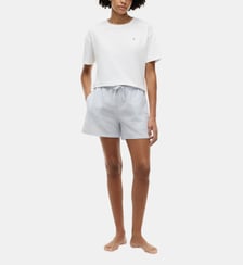 Ensemble de pyjama court droit en coton signature Tommy Hilfiger