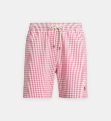Short de bain à carreaux signature en coton mélangé Polo Ralph Lauren