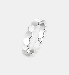 Bague en or blanc et diamant secret Chaumet