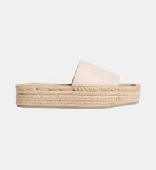 Mules plateforme signature Calvin Klein