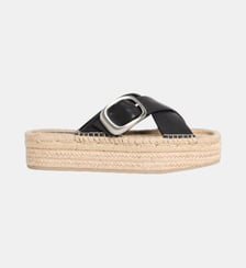 Mules plateforme signature Calvin Klein
