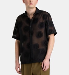 Chemisette semi transparente Freddy motif floral NN07