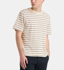 T-shirt marinière Pedro en coton bio gaufré NN07
