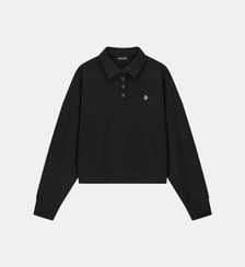 Sweat polo droit signature Guess Jeans