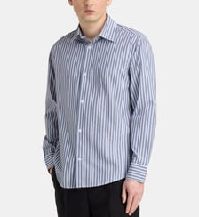 Chemise droite rayée Freddy en coton bio NN07