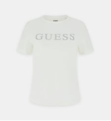 T-shirt droit logo Guess