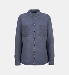 Chemise droite en jean Guess