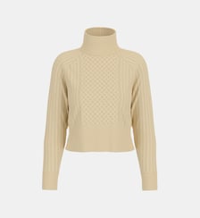 Pull droit maille torsadée Guess