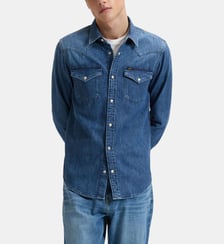 Chemise droite en coton Lee