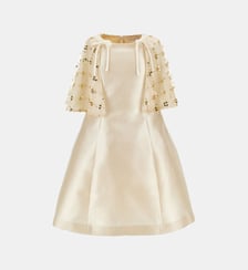 Robe cape évasée avec noeuds Monnalisa