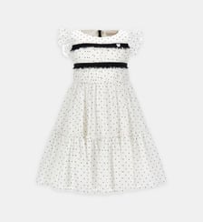Robe évasée à pois Monnalisa