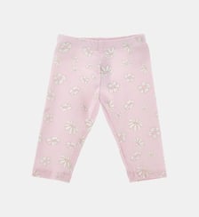 Legging ajusté à motif fleuri Monnalisa