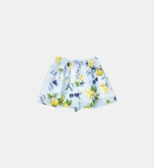 Short droit imprimé citron Monnalisa