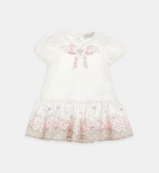 Robe évasée détails imprimés Monnalisa
