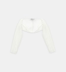 Ce gilet crop manches longues Monnalisa