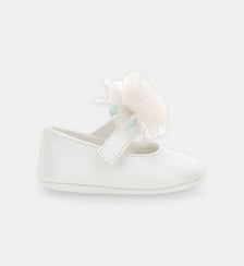 Ballerines en tulle fleuri Monnalisa